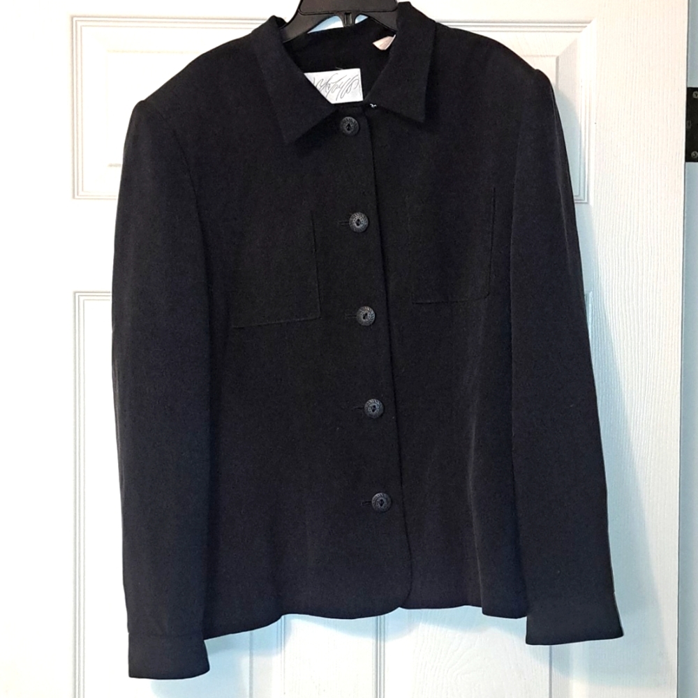 Lord and Taylor padded shoulder jacket size women's 12